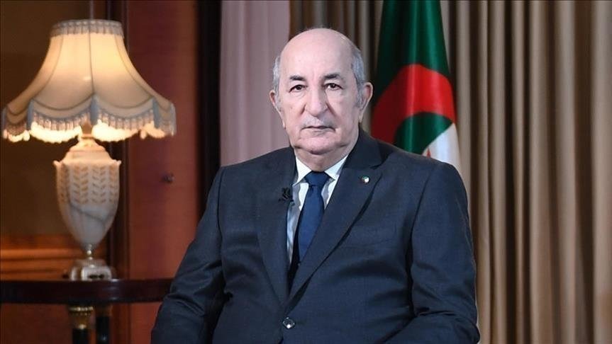 Photo du Président Algérien Abdelmadjid Tebboune