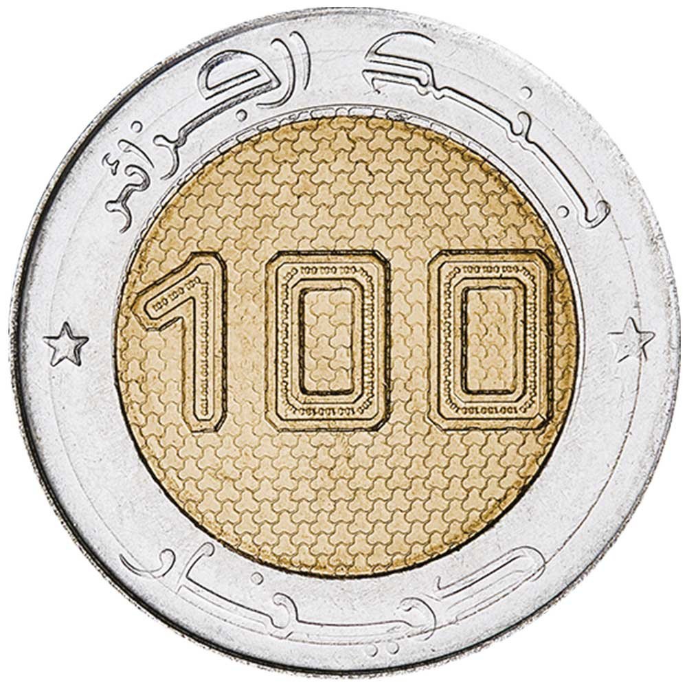 Recto 100 dinars satellite alcomsat