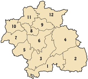 Carte des Communes de la Wilaya de Constantine