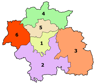 Carte des Daïras de la Wilaya de Constantine