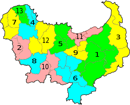 Carte des Daïras de la Wilaya de Skikda