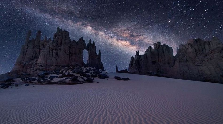 Le Sahara Algérien la nuit