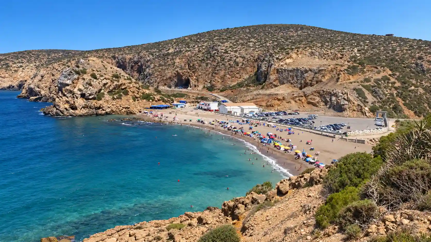 Plage d’Agla à Béni Khellad, wilaya de Tlemcen en Algérie