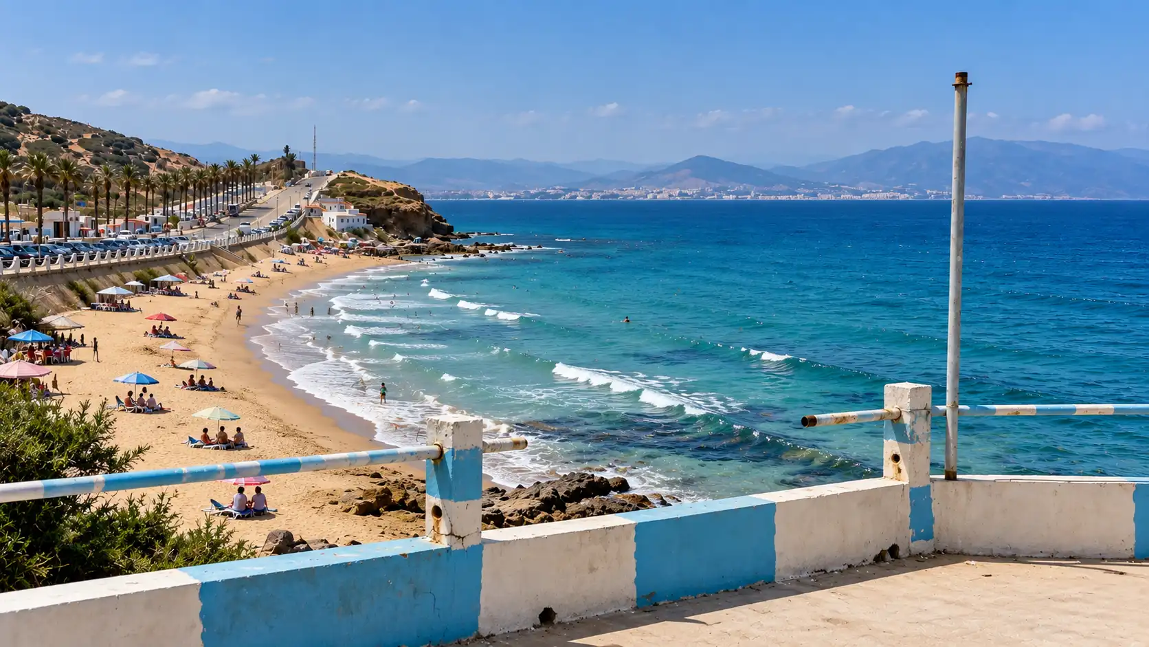 Plage de Bomo Plage, wilaya d’Oran en Algérie
