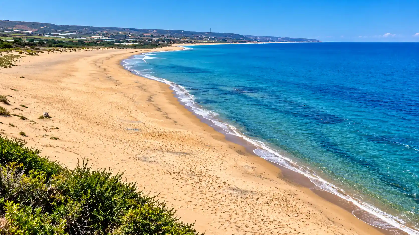 Dechria, plage sur le littoral de la wilaya de Chlef en Algérie