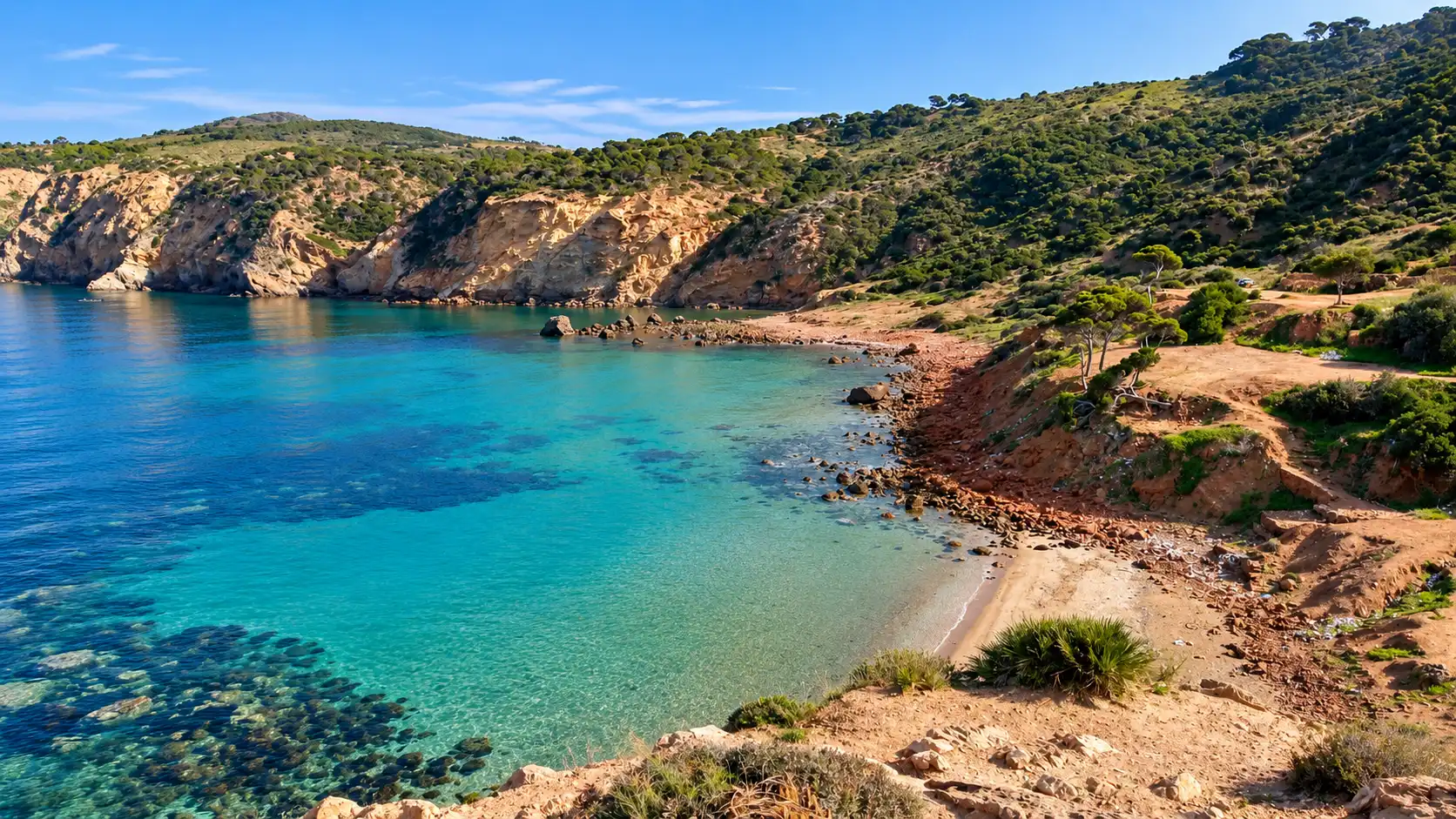 Plage de El M’khalled, Béni Khellad, wilaya de Tlemcen en Algérie