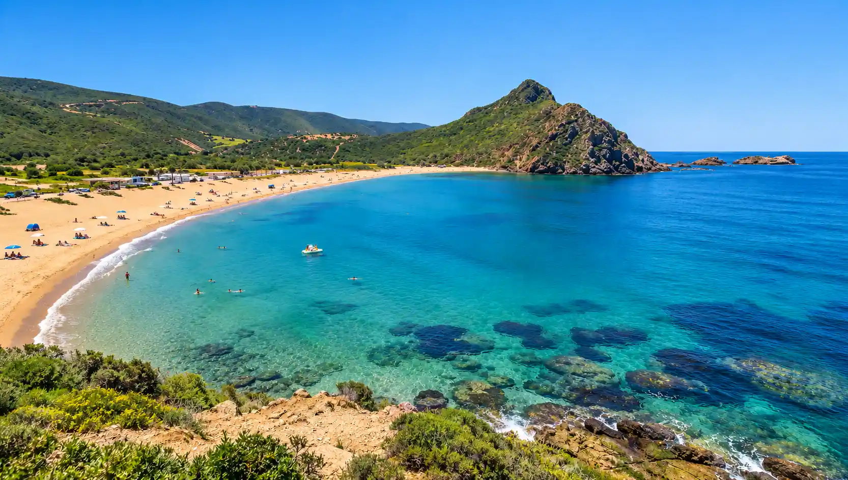 Plage de Madagh 1, wilaya d’Oran en Algérie