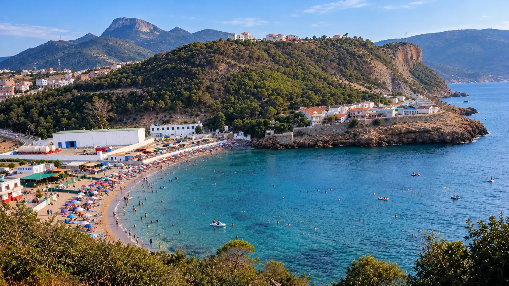 Plage de Tafsout, Honaïne, wilaya de Tlemcen en Algérie